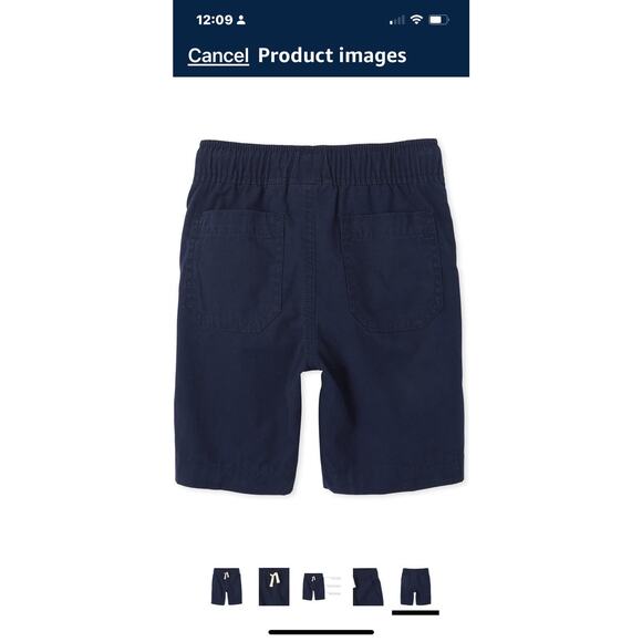 NEW The Children’s Place Boys Pull On Jogger Shorts Flax Boy's SIZE 14 Cotton - Picture 4 of 11